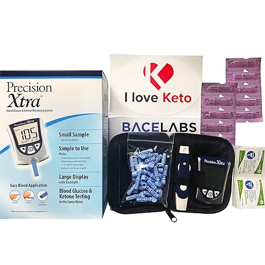 Precision Xtra blood ketone test kit